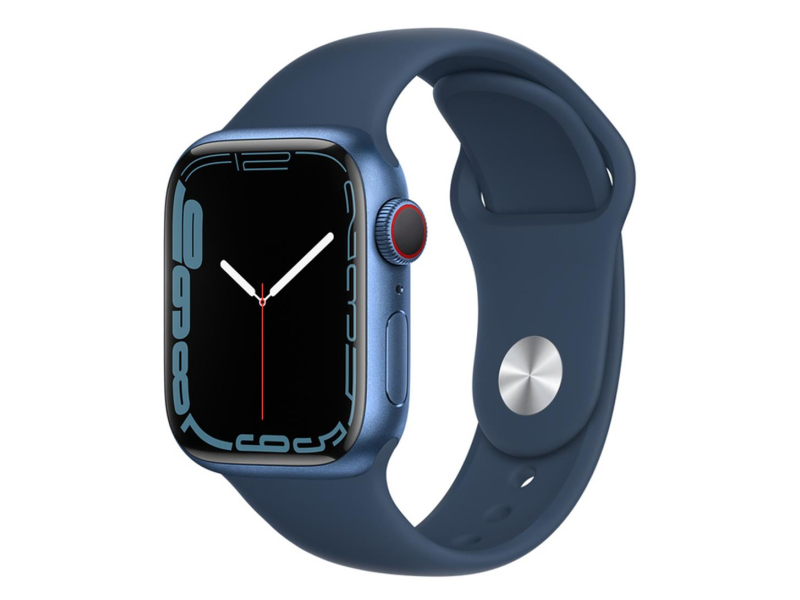 Apple Watch 7 41/Blue Aluminum/Abyss Blue Sport LTE